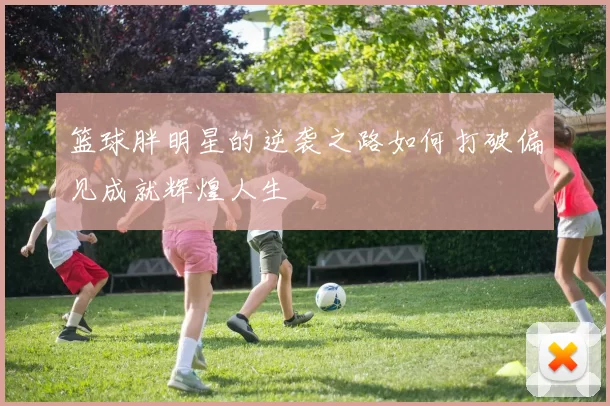 篮球胖明星的逆袭之路如何打破偏见成就辉煌人生